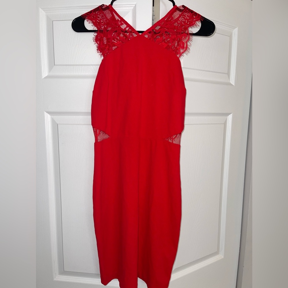 Express red dress